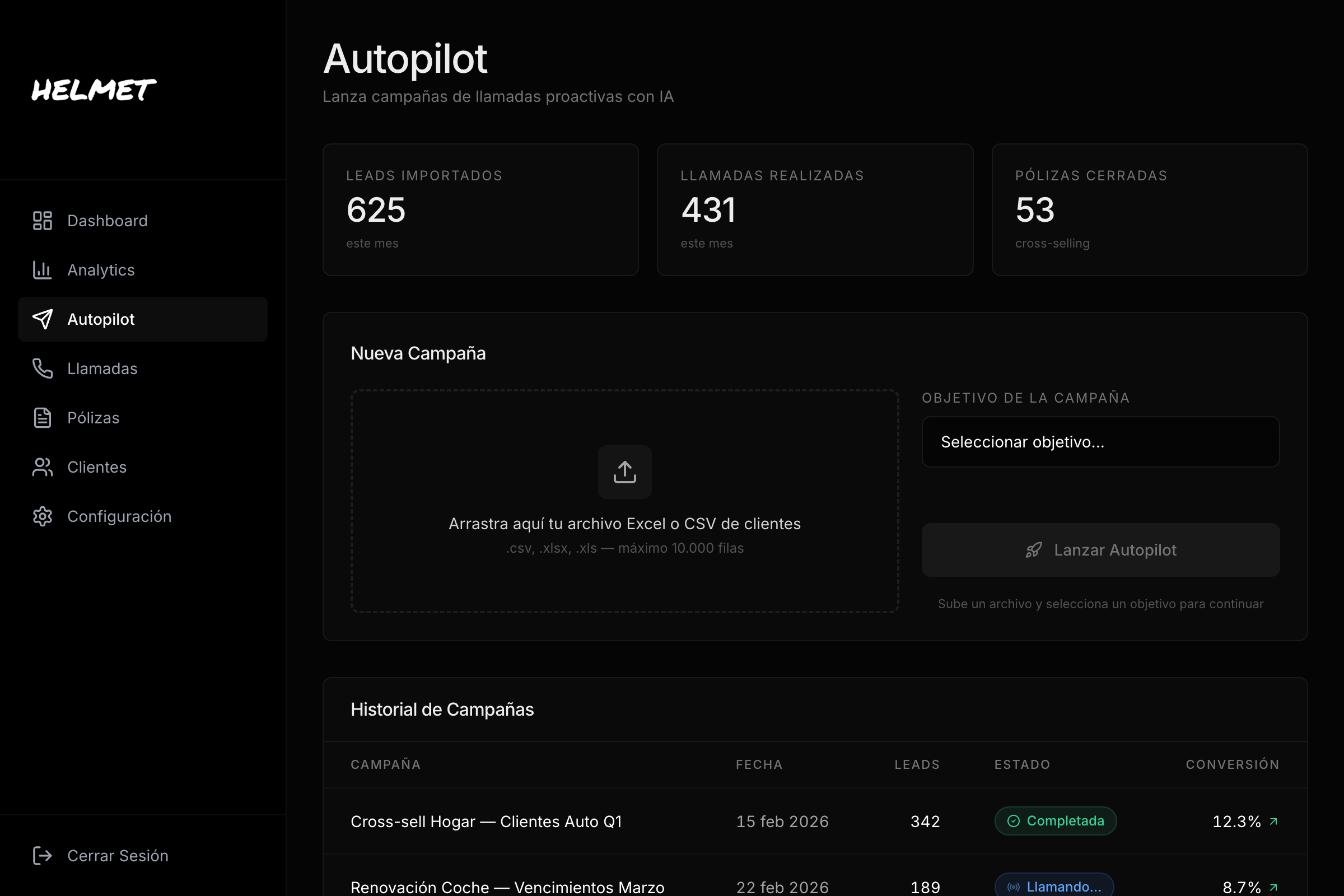 Helmet Admin - Autopilot